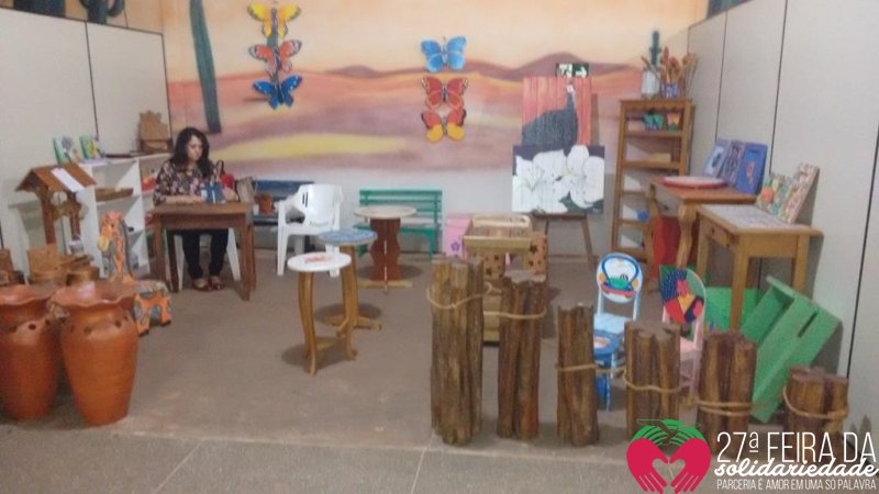 Exposição de artesanatos na EXPOAC 2015