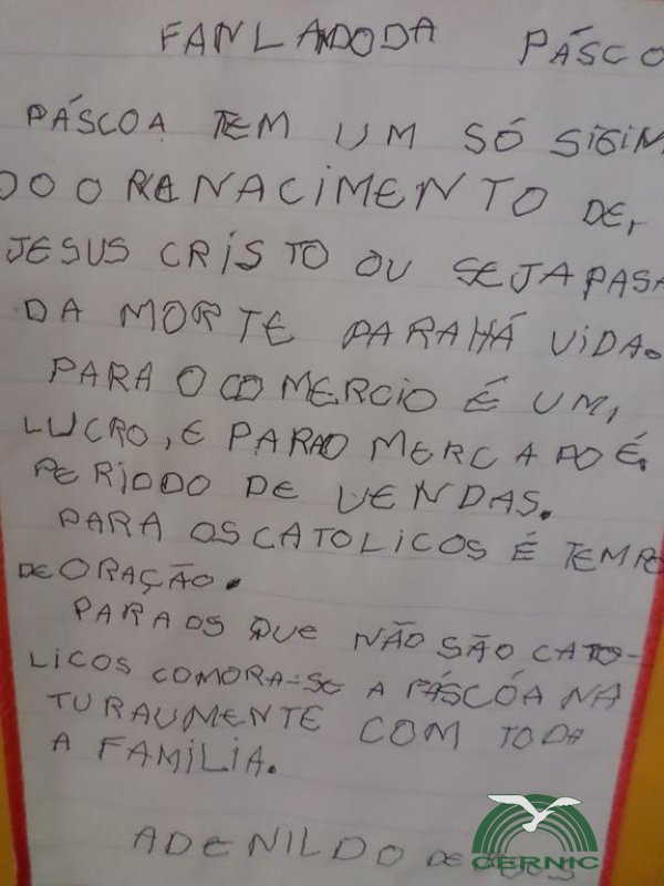 Páscoa da partilha no CERNIC